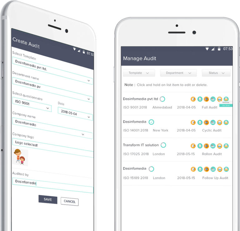 Internal and External Audit Management, iOS audit app