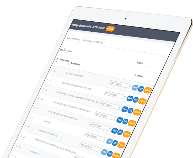 Customized and Flexible Audit Process, qms app