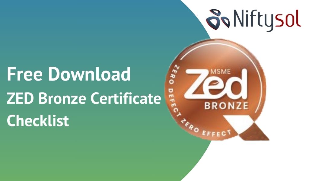 Free ZED Bronze checklist download for Indian MSME